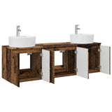 Bathroom Cabinet Set 3 pcs Old Wood 49.5 x 44.5 x 65 cm 3405675