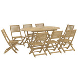 9 Piece Garden Dining Set Solid Wood Acacia 3295006