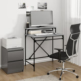 Desk Grey Sonoma 80x50x90 cm Engineered Wood and Iron 826707