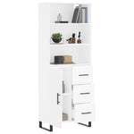Highboard White 69.5x34x180 cm Engineered Wood 3190045