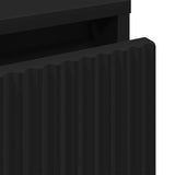 Bedside Table Black 63.5 x 36 x 61 cm Engineered wood 883465