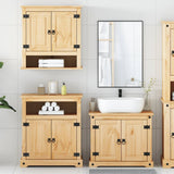 3 Piece Bathroom Furniture Set Corona Solid Wood Pine 3334639