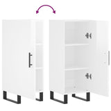 Sideboard High Gloss White 34.5x34x90 cm Engineered Wood 828566