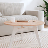 Table Top 70x1.5 cm Round Solid Wood Beech 355910