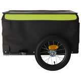 Bike Trailer Black and Green 30 kg Iron 94081