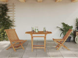 Garden Dining Set 3 pcs Brown Solid Acacia Wood 3385962