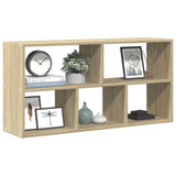 Wall Shelf Sonoma Oak 100x25x50 cm Engineered Wood 853274