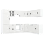 ZNTS 14 Piece Kitchen Cabinet Set Porto White Engineered Wood 3314991