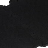 Rubber Floor Tiles 9 pcs Black 16 mm 30x30 cm 155670