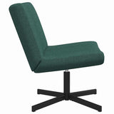 Swivel Chair Dark Green 63 x 75 x 76 cm Fabric 42007329
