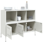 ZNTS Sideboard White 100.5x39x79 cm Steel 843095