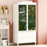 Wardrobe with Chalkboard White 90 x 45 x 180 cm Engineered Wood 42003036