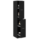 Apothecary Cabinet Black oak 30 x 41 x 174.5 cm Engineered wood 3365620
