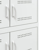Sideboard White 68x39x79 cm Steel 842957