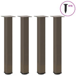 ZNTS Coffee Table Legs 4 pcs Natural Steel 72-74 cm Steel 4012471