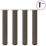 ZNTS Coffee Table Legs 4 pcs Natural Steel 72-74 cm Steel 4012471