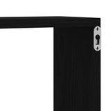Wall Shelves 4 pcs Black Oak 80 x 15 x 26 cm Engineered Wood 862644