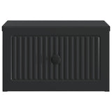 Wall-Mounted Bedside Cabinet 2 pcs Black 33 x 34.5 x 20 cm 897918