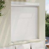 ZNTS Roller Shutter Aluminium 110x130 cm White 144970