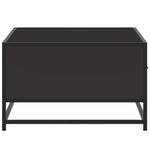 ZNTS Coffee Table Black 90x57x35 cm Engineered Wood and Metal 848754