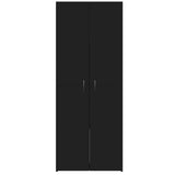 File Cabinet Black 60x32x153 cm Engineered Wood 3276645