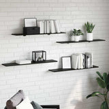 Bookshelf Board 3-Tier 4 pcs 100 x 20 x 1.5 cm Engineered Wood 875068