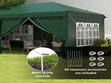3 x 6m Pop-Up Gazebo, with Curtain Walls and Windows - Dark Green T3398P318792