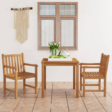 Garden Dining Set Warm Teak Fine sanded teak hardwood Medium 3059923