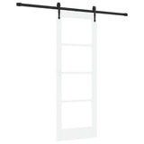 Sliding Door White and Black 73.5 x 198.5 cm 3332380