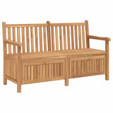 Garden Bench with Storage 150 x 60 x 90 cm Solid Teak Wood 42001960