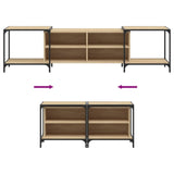 TV Cabinet Sonoma Oak 203x37x50 cm Engineered Wood 837608