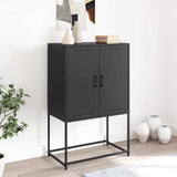 Highboard Black 68.5x38.5x107 cm Steel 846506