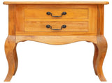 Side Table Natural 60.5 x 30 x 61 cm Solid Mahogany Wood 42009941
