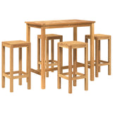 Outdoor Bar Set 5 pcs Untreated Solid Teak Wood 3422498