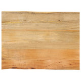 Table Top 80x60x2.5 cm Live Edge Solid Wood Mango 370716
