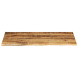 Table Top 100x60x2.5 cm Live Edge Solid Wood Rough Mango 370358
