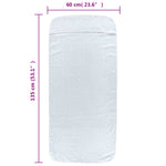 Beach Towels 6 pcs White 60x135 cm Fabric 400 GSM 3157051