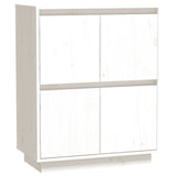 Sideboard White 60x34x75 cm Solid Wood Pine 813376