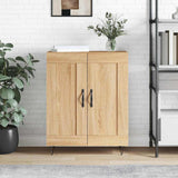 Sideboard Sonoma oak 69.5 x 34 x 90 cm Engineered Wood and Iron 830191