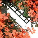 Artificial Maple Leaf Fence 6 pcs Light Red 40x60 cm 366640