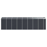 Garden Shed Anthracite 191x725x198 cm Galvanised Steel 3188260
