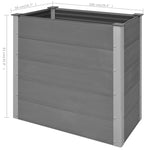 ZNTS Garden Raised Bed WPC 100x50x91 cm Grey 43604