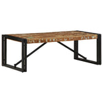 ZNTS Coffee Table Multicolour 100x50x35 cm Solid Wood Reclaimed 4016674