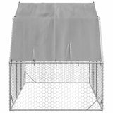 Chicken Run with Roof 2.5x2x2.25 m Galvanised Steel 4104030