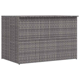 Garden Storage Box Grey 150x100x100 cm Poly Rattan 46467