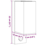 ZNTS Outdoor Wall Lights with Sensors 2pcs Black Die-cast Aluminium 4006309