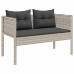Garden Sofa Set 6 pcs Light grey and dark grey Poly Rattan 4104705