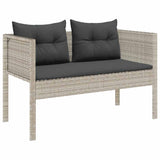 Garden Sofa Set 6 pcs Light grey and dark grey Poly Rattan 4104705