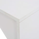 Bar Table with Cabinet White 115x59x200 cm 280227