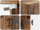 Wall-Mounted Cabinet Old Wood 66 x 34.5 x 90 cm Engineered Wood 899253